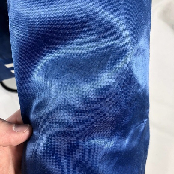 VTG GAUDET MIDDLE SCHOOL MIDDLETON VARSITY JACKET YOUTH MEDIUM SNAP BUTTON BLUE - Picture 4 of 16